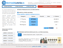 Tablet Screenshot of decimosdeloterias.es